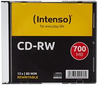 Intenso CD-R 80-minuten 700 Mb 12X Speed Re-Writable CD Media Slim Jewel Case (Pack van 10)
