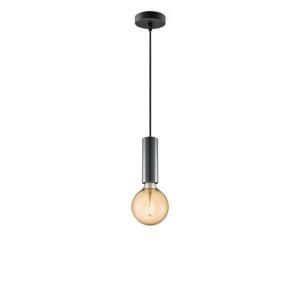 Home sweet home hanglamp Saga zwart Globe g125 - amber