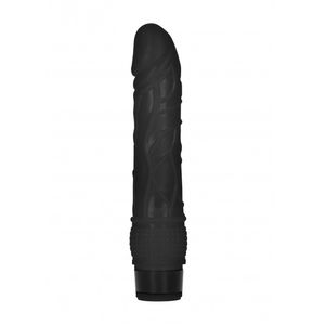 8 Inch Thin Realistic Dildo Vibe - Black