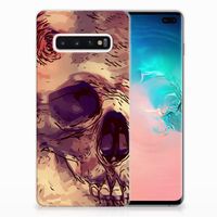 Silicone Back Case Samsung Galaxy S10 Plus Skullhead - thumbnail