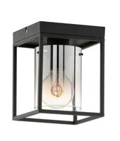 Fischer & Honsel Plafondlamp Samu smoke glas 21303 - thumbnail