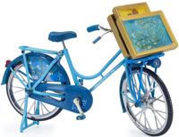 Matix miniatuurfiets bloesem Van Gogh 30 cm metaal blauw