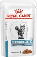 Royal Canin Veterinary Sensitivity Control | 12 x 85 g | Compleet dieet voor volwassen katten | ter vermindering van de intolerantie van voedingsstoffen | stukjes in saus