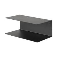 Lisomme Yara metalen wandplank zwart - 35 x 20 cm