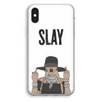 Slay All Day: iPhone X Transparant Hoesje - thumbnail