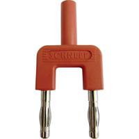 Schnepp 19/4mB/rt Kortsluitingsstekker Rood Stift-Ø: 4 mm Penafstand: 19 mm 1 stuk(s)