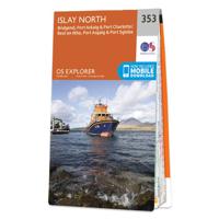 Wandelkaart - Topografische kaart 353 OS Explorer Map Islay North | Or - thumbnail