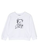 Moschino Kids sweat à imprimé Teddy Bear - Blanc