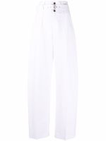 Philosophy Di Lorenzo Serafini pantalon ample à taille haute - Blanc