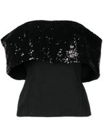 STAUD haut bandeau Giselle à sequins - Noir - thumbnail