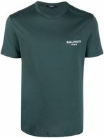 Balmain t-shirt à logo imprimé - Vert