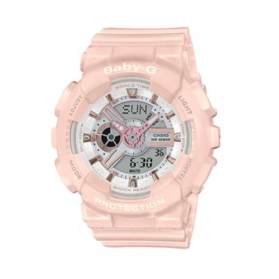 Casio Baby-G BA-110RG-4A Standard Analog-Digital Horloge - Roze Casio Baby-G BA-110RG-4A Standard Analog-Digital Horloge - Roze