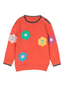 Stella McCartney Kids pull à fleurs - Orange