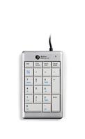BakkerElkhuizen UltraBoard 955 Numeric, Afzonderlijk numeriek toetsenbord, Bedraad, Rechts- en linkshandig te gebruiken, Lichtgrijs/wit