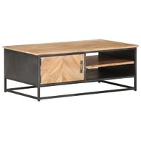 Salontafel 90x50x35 cm massief acaciahout - thumbnail