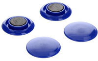 mack bordmagneet kunststof blauw 30 mm 4 stuks - thumbnail