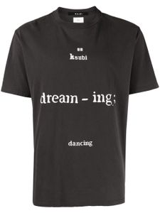 Ksubi t-shirt Dreaming Kash à slogan appliqué - Gris