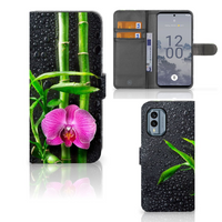 Nokia X30 Hoesje Orchidee - thumbnail