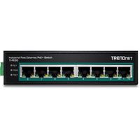 Trendnet TI-PE80 netwerk-switch Unmanaged Fast Ethernet (10/100) Power over Ethernet (PoE) Zwart - thumbnail