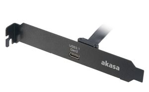 Akasa AK-CBUB37-50BK USB-kabel 0,5 m USB 3.2 Gen 2 (3.1 Gen 2) USB C Zwart