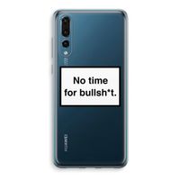 No time: Huawei P20 Pro Transparant Hoesje - thumbnail