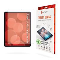 Displex Tablet Glass (9H) voor Apple iPad Pro 11'' (1e / 2e / 3e / 4e generatie)/Air (4e/5e generatie), Eco-montageframe L-vorm, onbreekbaar, ultradun, onzichtbaar