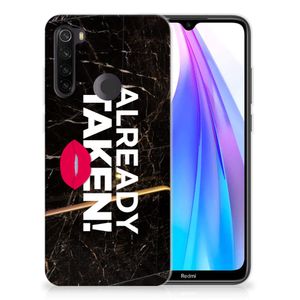 Xiaomi Redmi Note 8T Siliconen hoesje met naam Already Taken Black