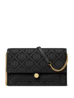 Tory Burch sac porté épaule à logo en jacquard - Noir