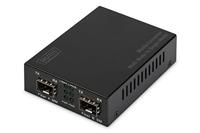 Digitus DN-82133 netwerk media converter 1000 Mbit/s 1550 nm Multimode, Single-mode Zwart