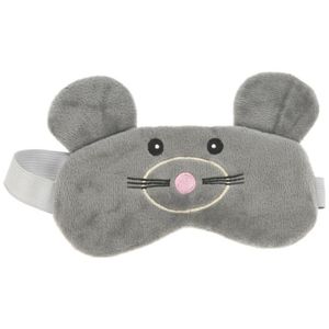 Kinder slaapmasker/oogmasker muis - grijs/roze   -