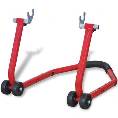 vidaXL Motorfiets achterwiel standaard rood vidaXL Motorfiets achterwiel standaard rood