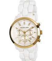 Horlogeband (Band + Kastcombinatie) Michael Kors MK5218 Kunststof/Plastic Wit 22mm