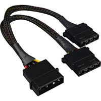 Y- Stroomadapter 4P Molex, 0,15m Splitterkabel - thumbnail