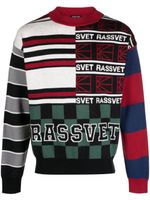 RASSVET pull en maille intarsia - Noir - thumbnail