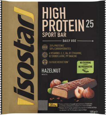 Isostar Isostar High Protein Reep Hazelnoot (105g) Isostar Isostar High Protein Reep Hazelnoot (105g)