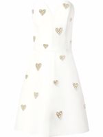 Carolina Herrera robe-bustier à perles brodées - Blanc - thumbnail