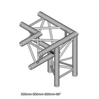 Duratruss DT 33 C34-LD Trusshoek 90 Apex Down + rechts omlaag - thumbnail