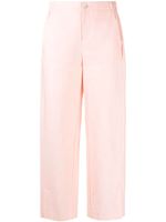 AERON pantalon en coton mélangé à coupe slim - Rose