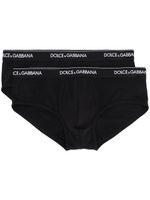 Dolce & Gabbana lot de deux slips à logo - Noir - thumbnail