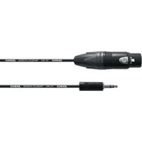 Cordial CPM 1.5 FW-UNB audio kabel 1,5 m 3.5mm XLR (3-pin) Zwart - thumbnail