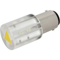 CML 18561232 LED-signaallamp Geel BA15d 230 V/AC 100 mcd