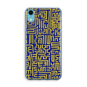 Majorelle Blue Print: iPhone XR Transparant Hoesje