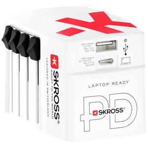 Skross World USB Charger Digitale camera, E-book lezer, Laptop, Powerbank, Smartphone, Smartwatch, Tablet Wit AC Binnen