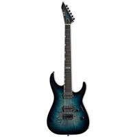 ESP E-II M-II HT Mercury Blue Burst elektrische gitaar met koffer - thumbnail