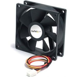 StarTech.com High Air Flow 9.25 cm Dual Ball Bearing Case Fan with TX3 Connector Computer behuizing Zwart