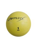 Lifemaxx medicine balls 1kg geel - thumbnail