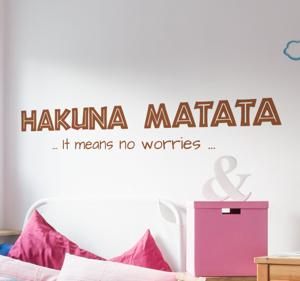 Hakuna Matata Muursticker