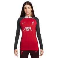 Nike Liverpool Strike Trainingstrui 1/4-Zip 2023-2024 Dames Rood Donkergrijs Grijs