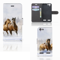 Lenovo Vibe K5 Telefoonhoesje met Pasjes Paarden