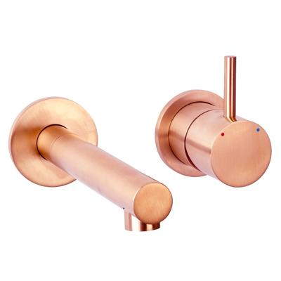 Mueller Meta inbouwwastafelkraan geborsteld koper